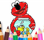 Coloring Book: Elmo New Friend